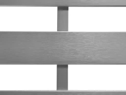 Panca da giardino con cuscino SALERNO 142 cm Metallo Grigio scuro