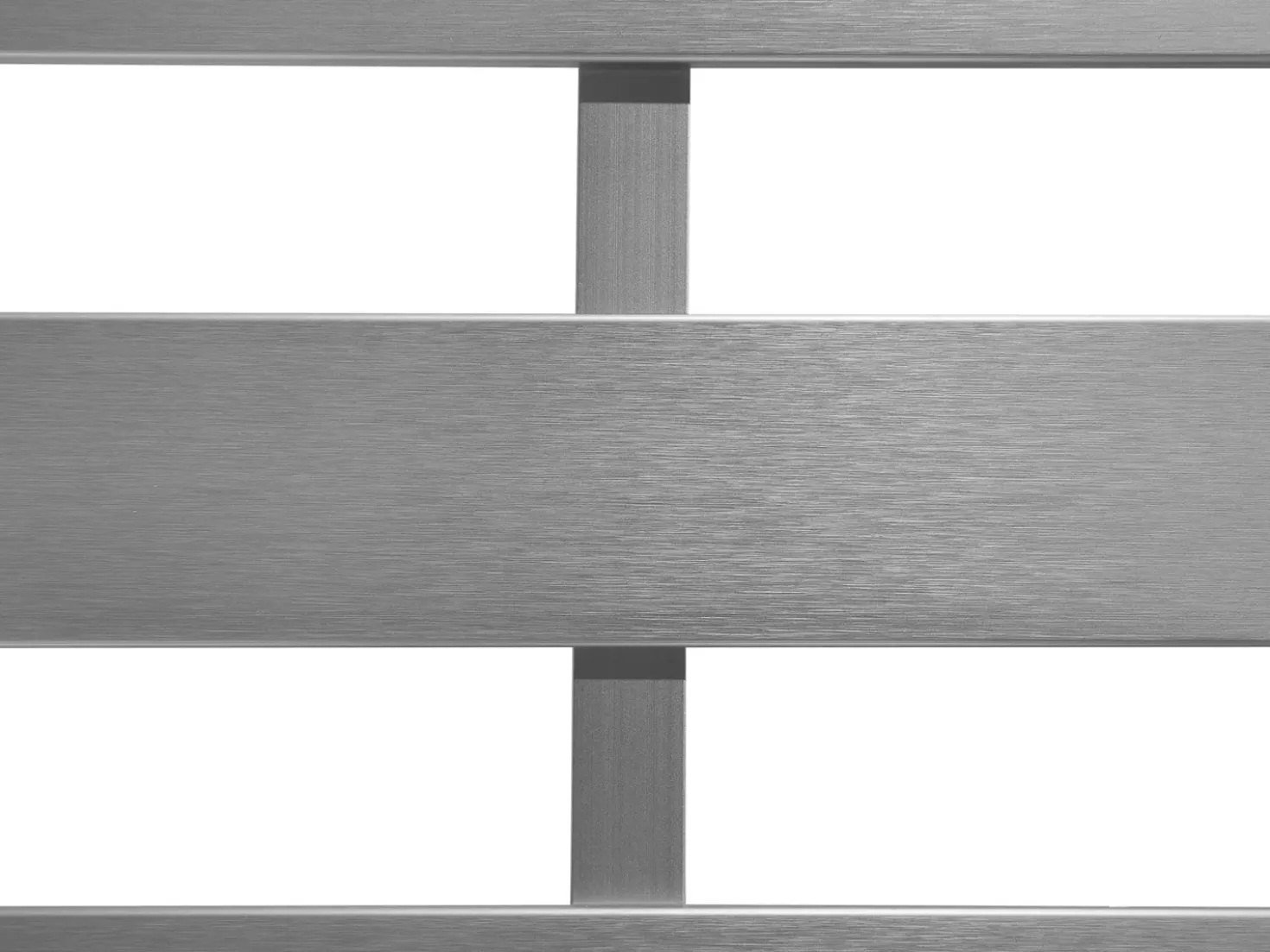 Panca da giardino con cuscino SALERNO 142 cm Metallo Grigio scuro