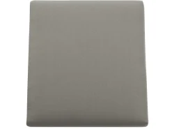 Panca da giardino con cuscino SALERNO 142 cm Metallo Grigio scuro