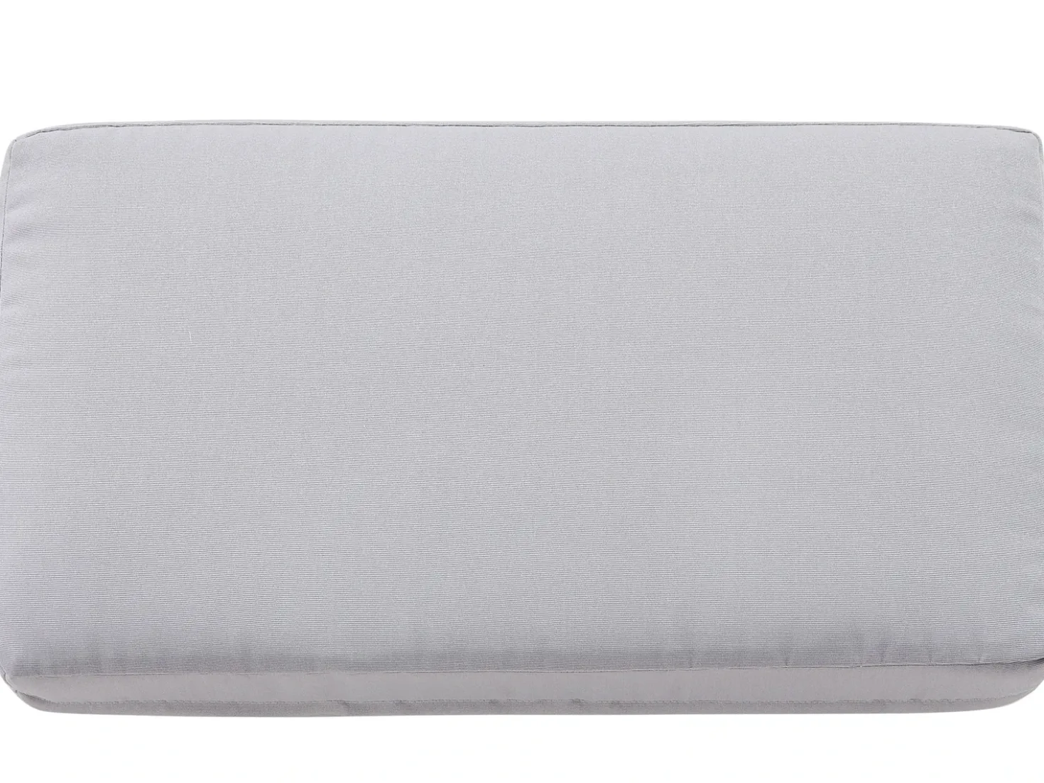 Panca da giardino con cuscino SALERNO 142 cm Metallo Grigio chiaro