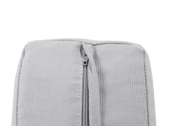 Panca da giardino con cuscino SALERNO 142 cm Metallo Grigio chiaro