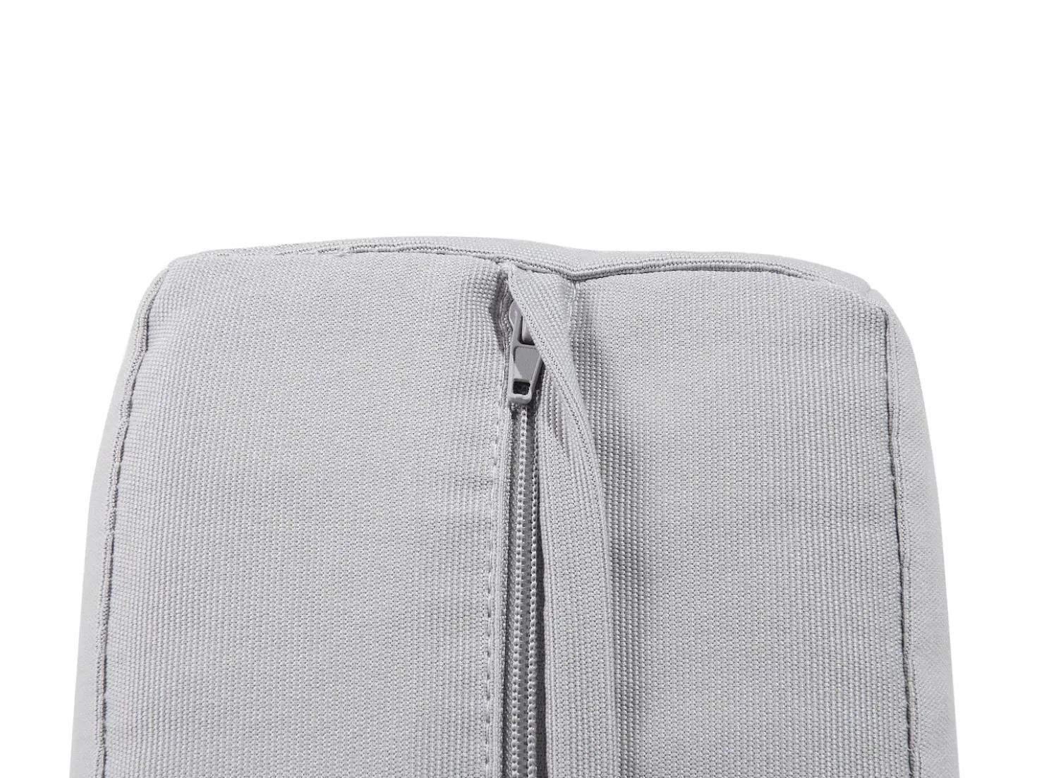 Panca da giardino con cuscino SALERNO 142 cm Metallo Grigio chiaro