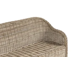 Panca da giardino con cuscino SUSUA 189 cm Rattan Naturale