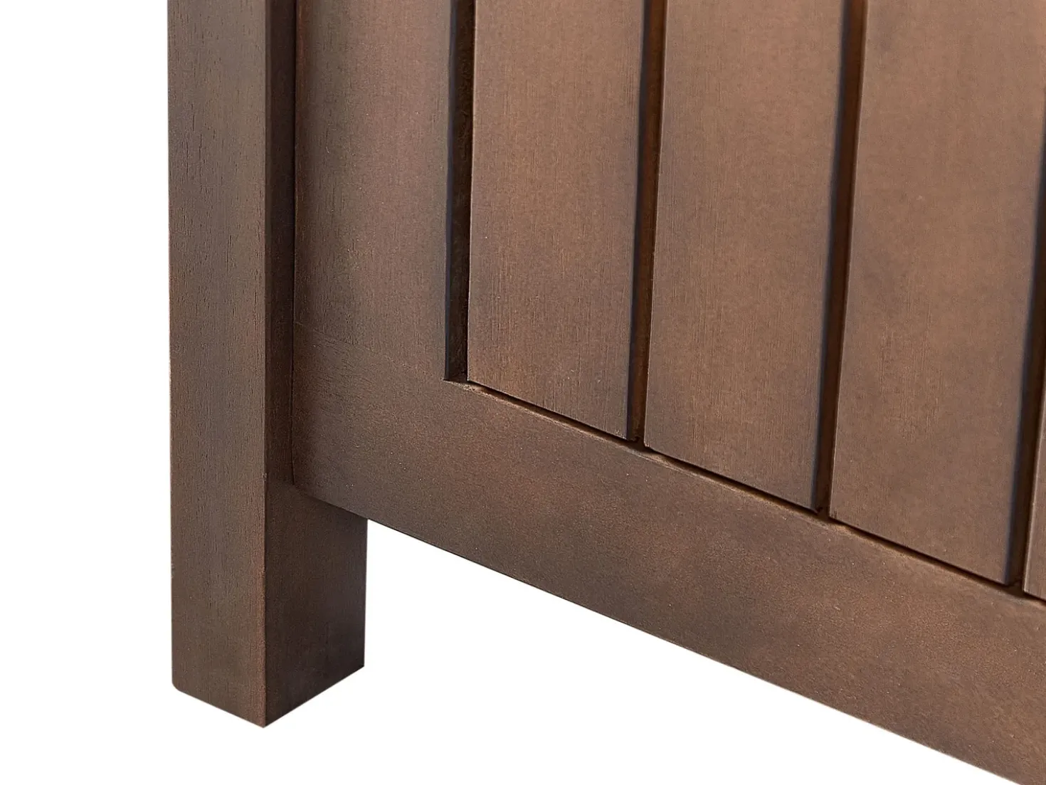 Panca da giardino con cuscino SOVANA 120 cm con contenitore Legno d'acacia Rosso