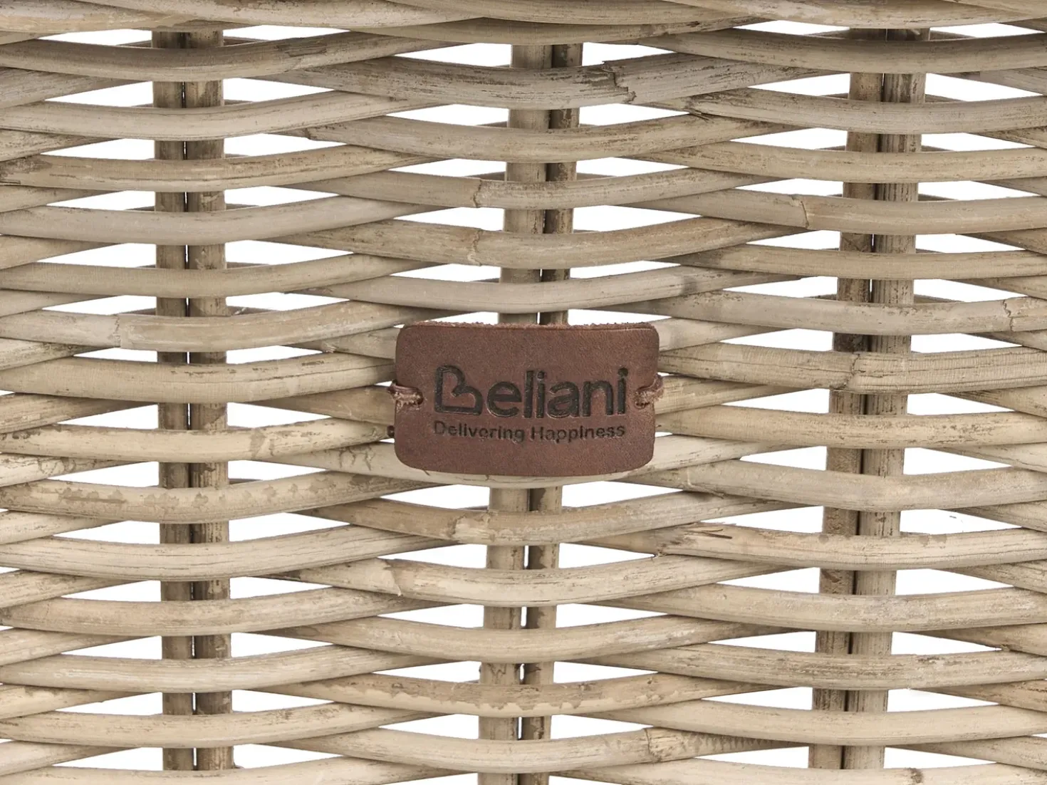Panca da giardino con cuscino SUSUA 141 cm Rattan Naturale