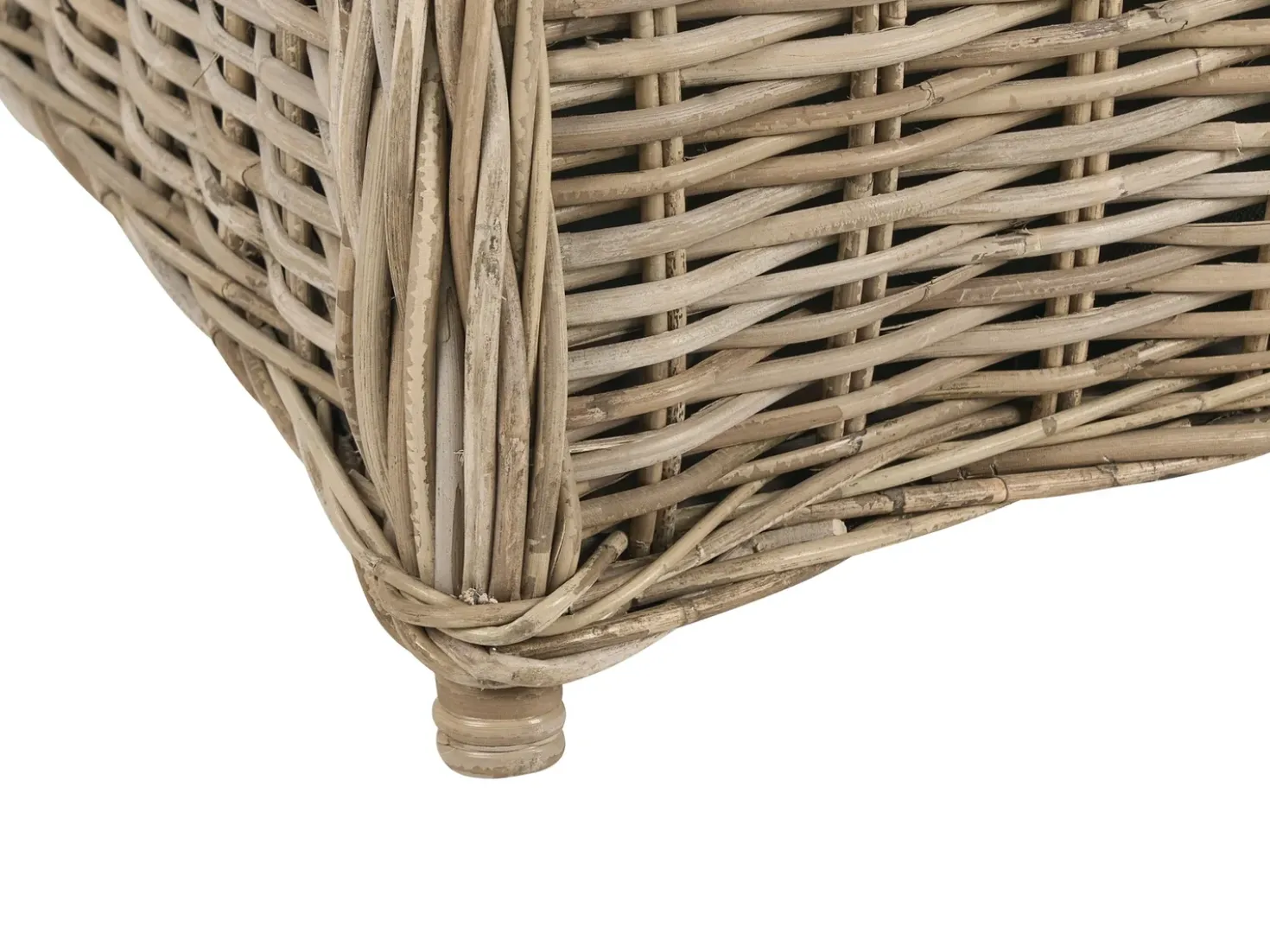 Panca da giardino con cuscino SUSUA 141 cm Rattan Naturale