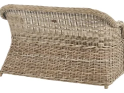 Panca da giardino con cuscino SUSUA 141 cm Rattan Naturale