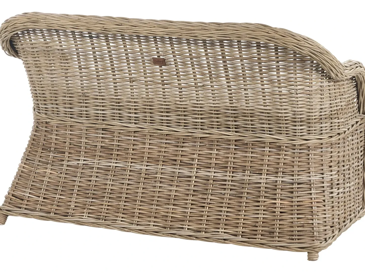 Panca da giardino con cuscino SUSUA 141 cm Rattan Naturale