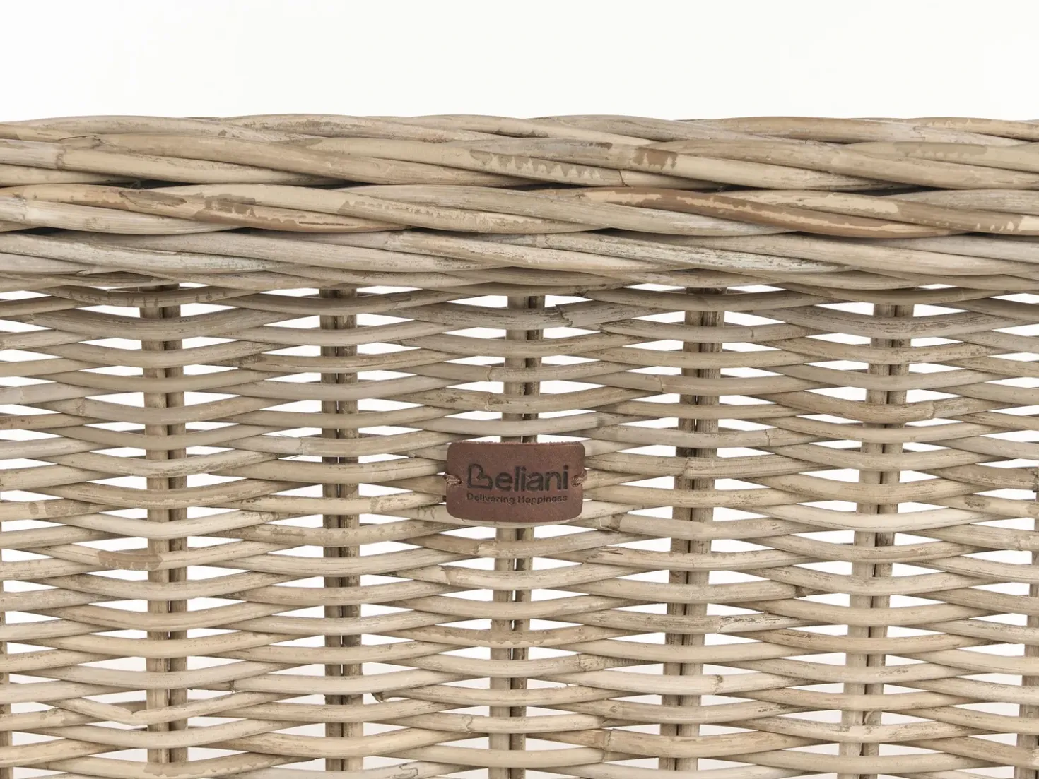 Panca da giardino con cuscino SUSUA 141 cm Rattan Naturale