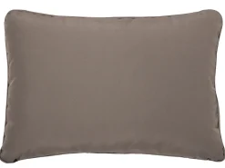 Panca da giardino con cuscino PORTICI 210 cm Legno d'eucalipto Marrone scuro/Tortora