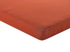 Panca da giardino con cuscino SOVANA 120 cm con contenitore Legno d'acacia Rosso