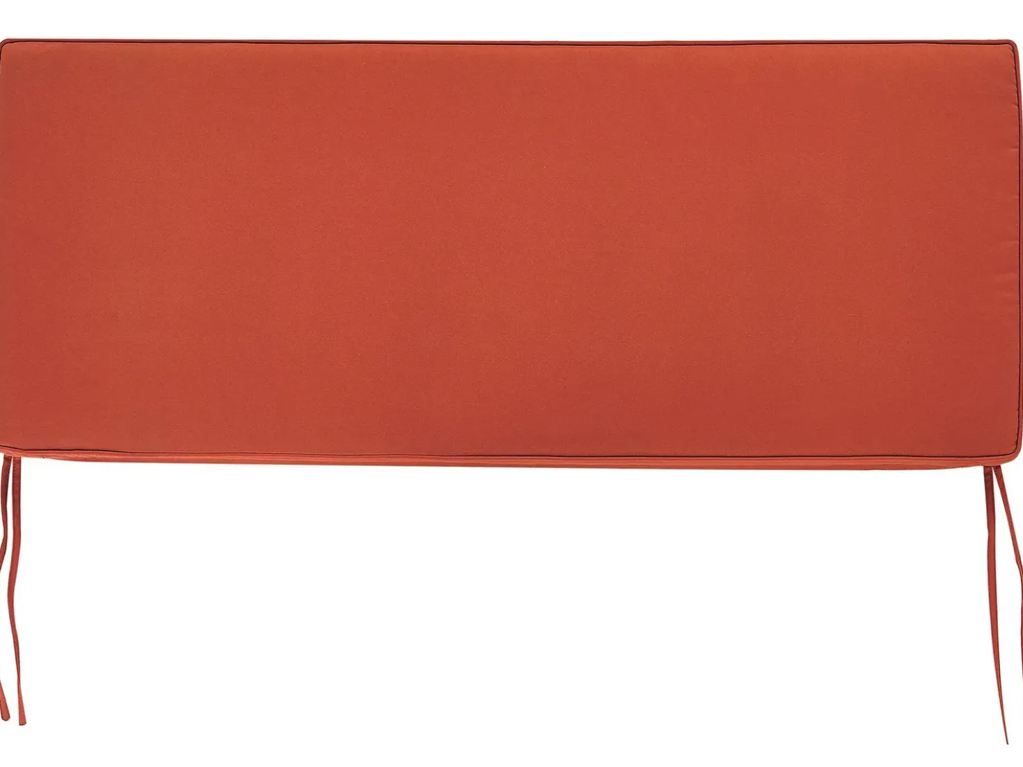 Panca da giardino con cuscino SOVANA 120 cm con contenitore Legno d'acacia Rosso