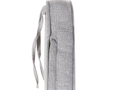 Panca da giardino con cuscino SOVANA 120 cm con contenitore Legno d'acacia Grigio chiaro