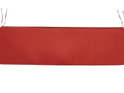 Panca da giardino con cuscino VIVARA 180 cm Legno di acacia certificato Rosso scuro