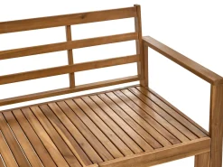Panca da giardino con cuscino ISOLELLO 190 cm Regolabile Legno d'acacia Marrone