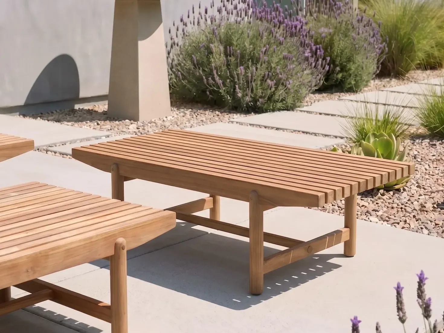 Panca da giardino con cuscino GIAVENO 135 cm Legno d'acacia Bianco sporco