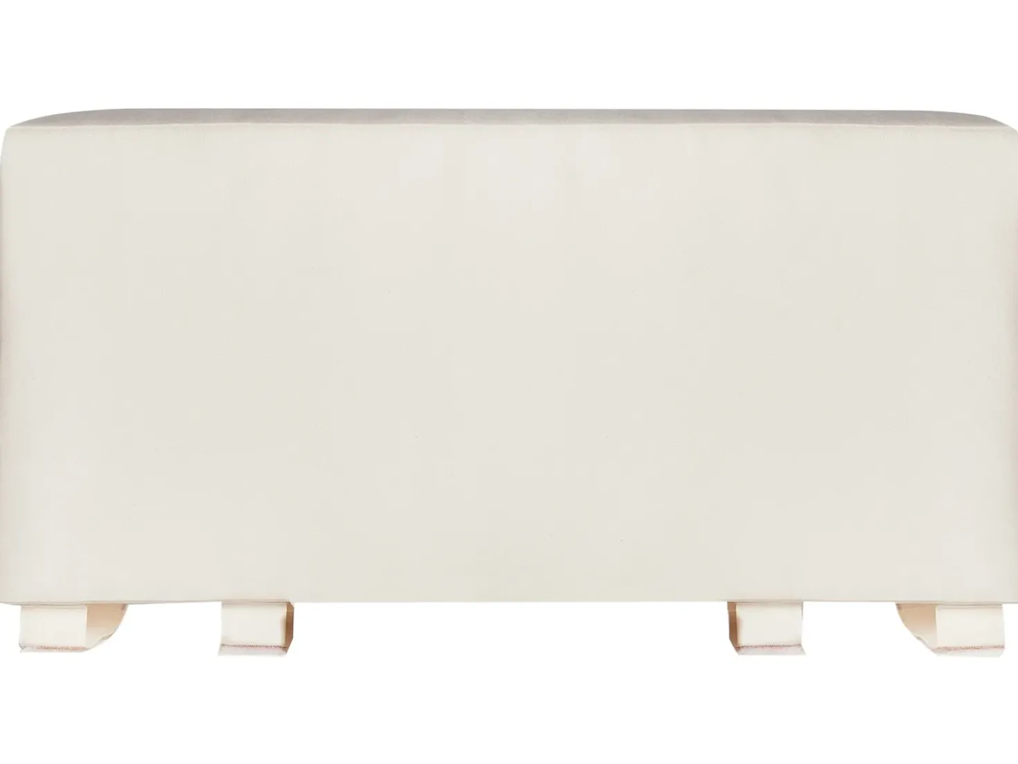 Panca da giardino con cuscino GIAVENO 135 cm Legno d'acacia Bianco sporco