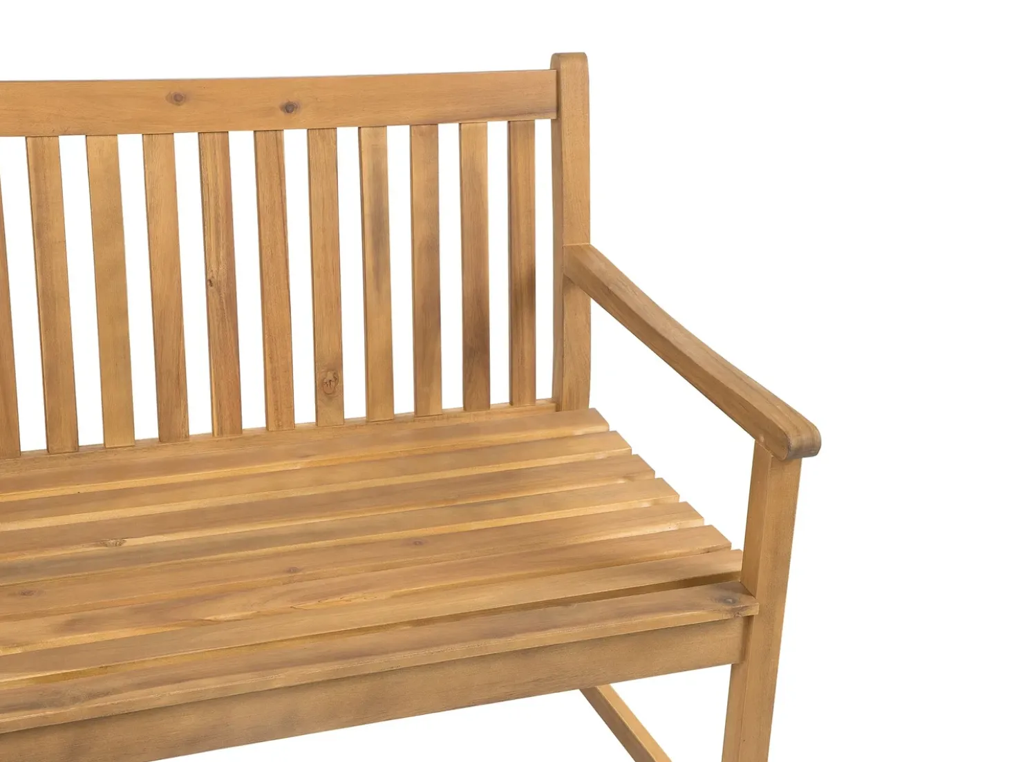 Panca da giardino con cuscino VIVARA 120 cm Legno di acacia certificato Blu marino