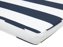 Panca da giardino con cuscino VIVARA 120 cm Legno di acacia certificato Blu marino
