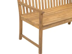 Panca da giardino con cuscino VIVARA 120 cm Legno di acacia certificato Blu marino