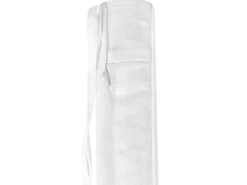 Panca da giardino con cuscino SOVANA 120 cm con contenitore Legno d'acacia Bianco