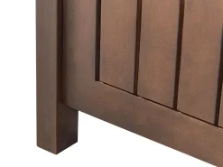 Panca da giardino con cuscino SOVANA 120 cm con contenitore Legno d'acacia Grigio chiaro