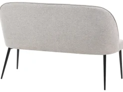 Panca da pranzo 2 posti OSBY Tessuto Grigio chiaro
