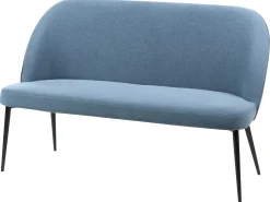 Panca da pranzo 2 posti OSBY Tessuto Blu
