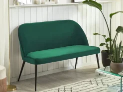 Panca da pranzo 2 posti OSBY Velluto Verde scuro