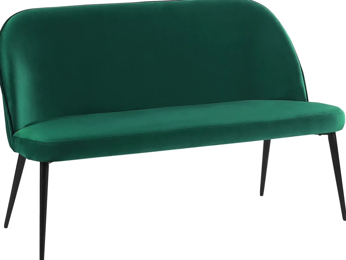 Panca da pranzo 2 posti OSBY Velluto Verde scuro