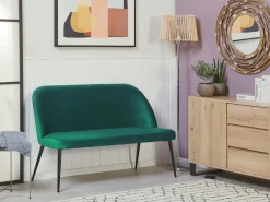 Panca da pranzo 2 posti OSBY Velluto Verde scuro