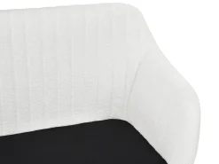 Panca da pranzo 2 posti TABY Bouclé Bianco sporco