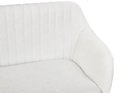 Panca da pranzo 2 posti TABY Bouclé Bianco sporco