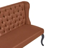Panca da pranzo 2 posti TORSBY Tessuto Marrone dorato