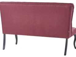 Panca da pranzo 2 posti TORSBY Tessuto Rosso scuro