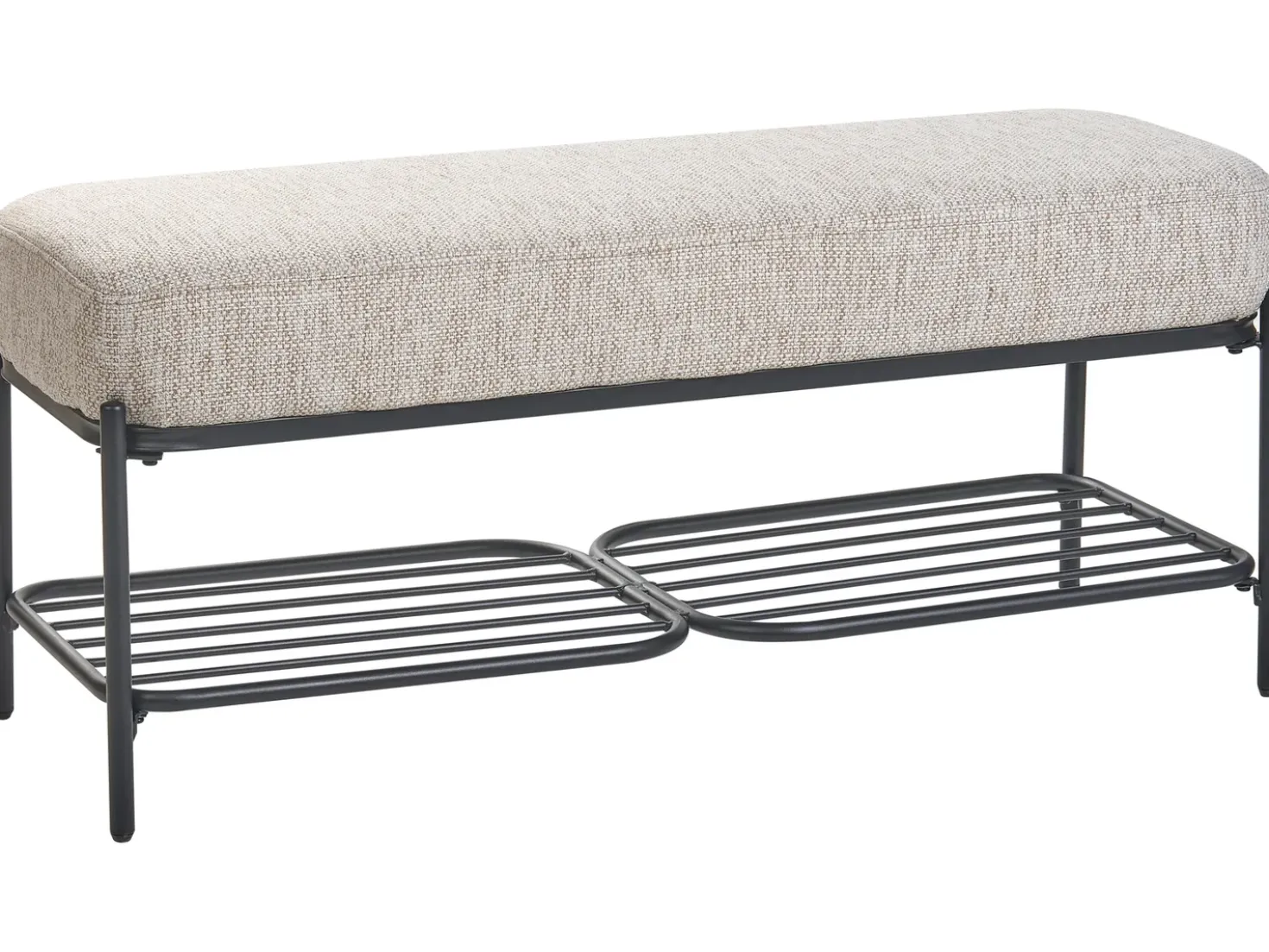 Panca porta scarpe TRUCKEE Tessuto Beige