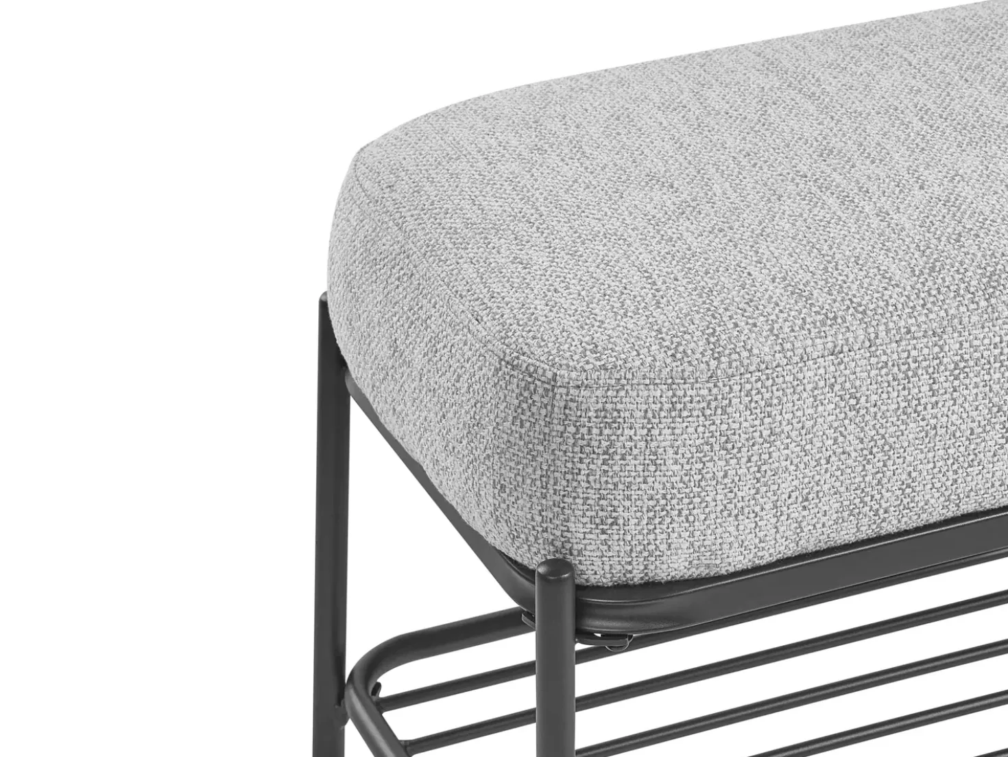 Panca porta scarpe TRUCKEE Tessuto Grigio