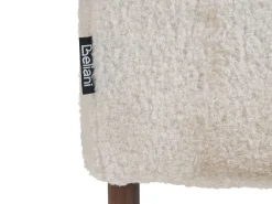 Panca porta scarpe VAIL Bouclé Bianco sporco con contenitore