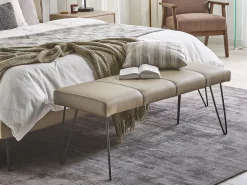Panchina BETIN Pelle sintetica Beige sabbia