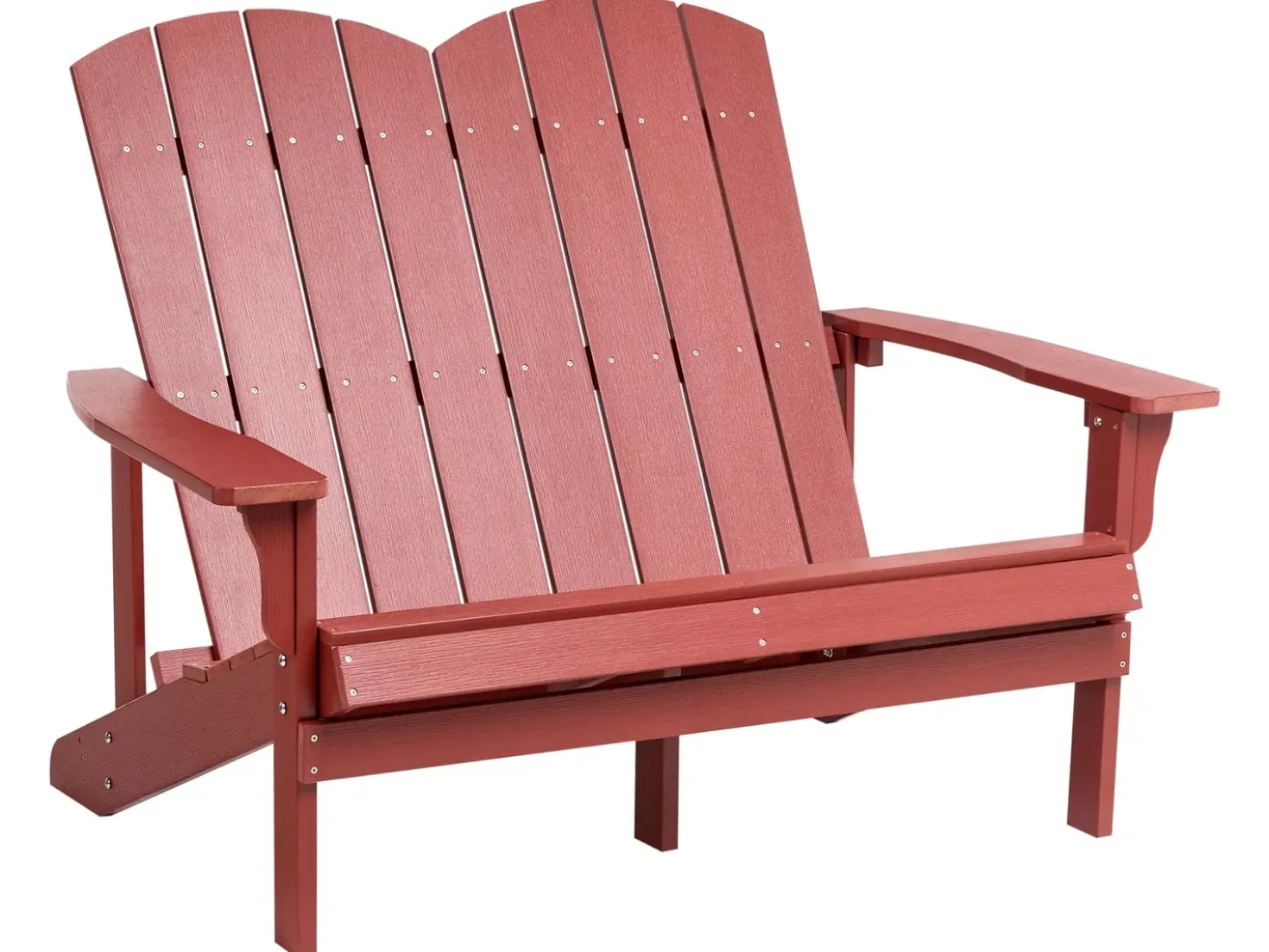 Panchina da giardino ADIRONDACK 125 cm Rosso