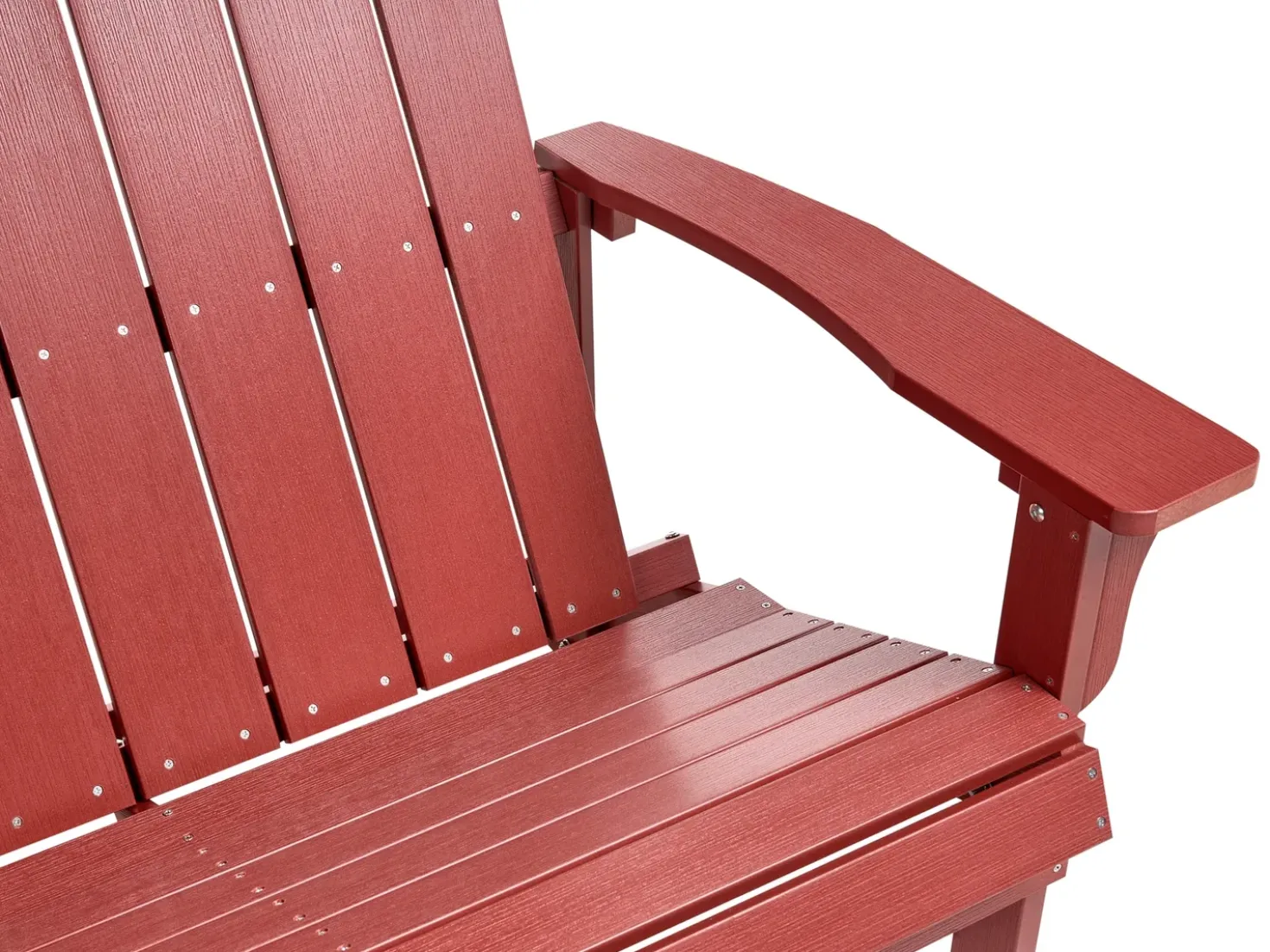 Panchina da giardino ADIRONDACK 125 cm Rosso