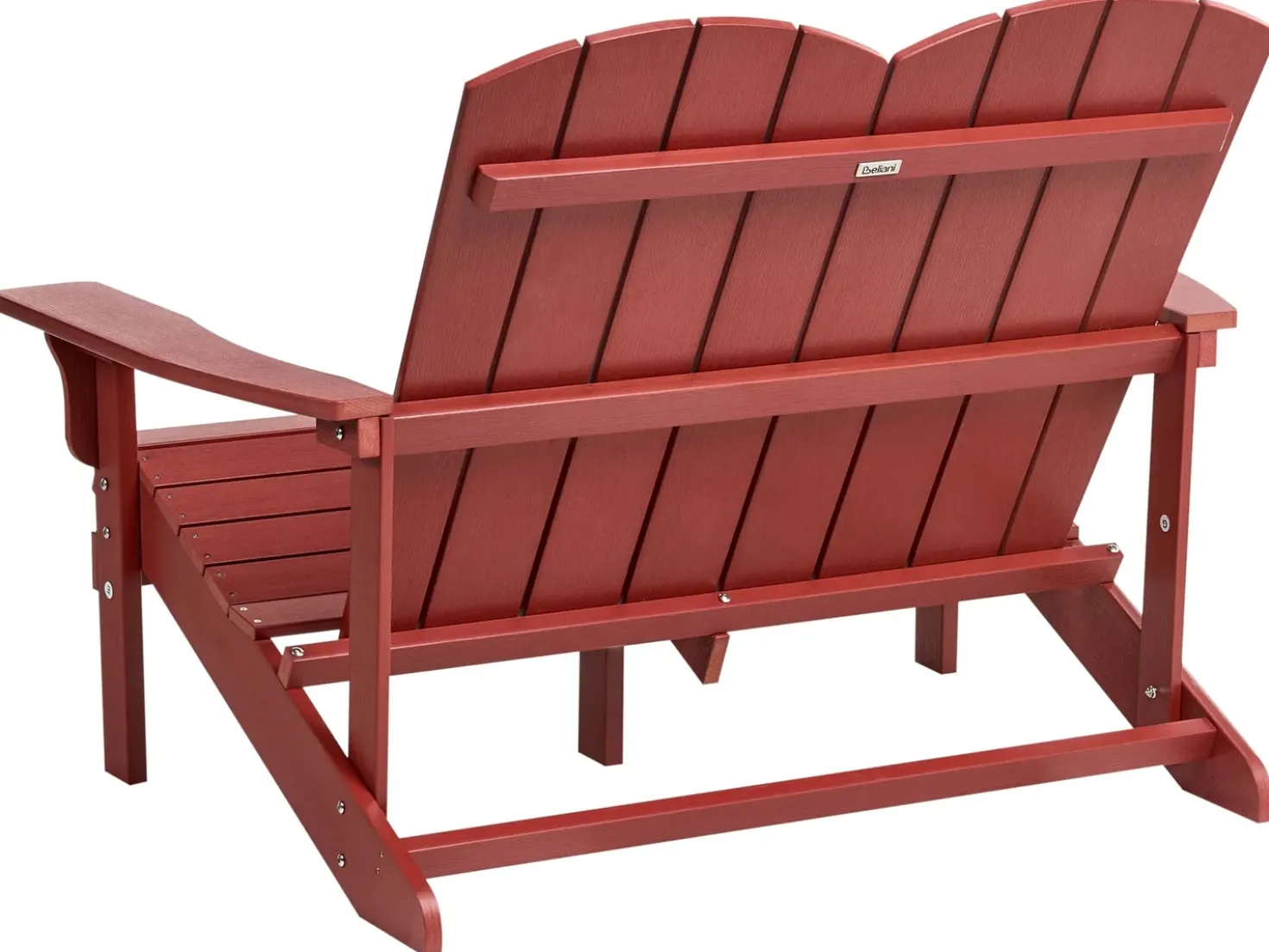 Panchina da giardino ADIRONDACK 125 cm Rosso