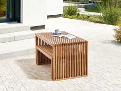 Panchina da giardino BELLANO 105 cm Legno d'acacia Marrone