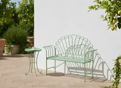 Panchina da giardino CAVINIA 125 cm Metallo Verde