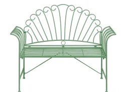 Panchina da giardino CAVINIA 125 cm Metallo Verde