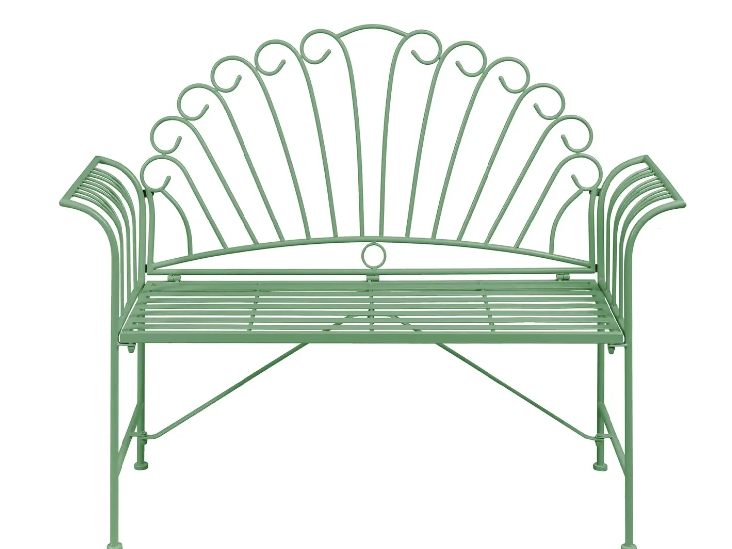 Panchina da giardino CAVINIA 125 cm Metallo Verde