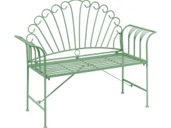 Panchina da giardino CAVINIA 125 cm Metallo Verde