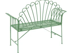 Panchina da giardino CAVINIA 125 cm Metallo Verde
