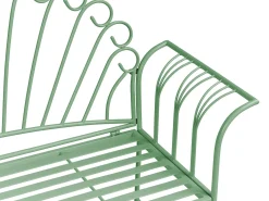 Panchina da giardino CAVINIA 125 cm Metallo Verde