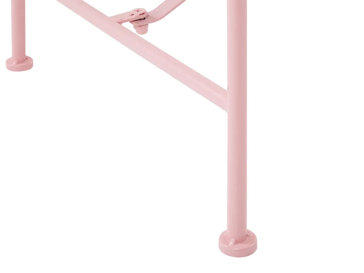 Panchina da giardino CAVINIA 125 cm Metallo Rosa
